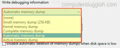 Как включить файл дампа памяти в Windows 10
