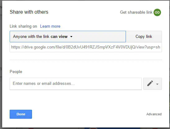 Как открыть общий доступ к файлам Google Drive