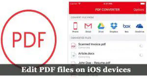 Как редактировать файлы PDF на устройствах iOS