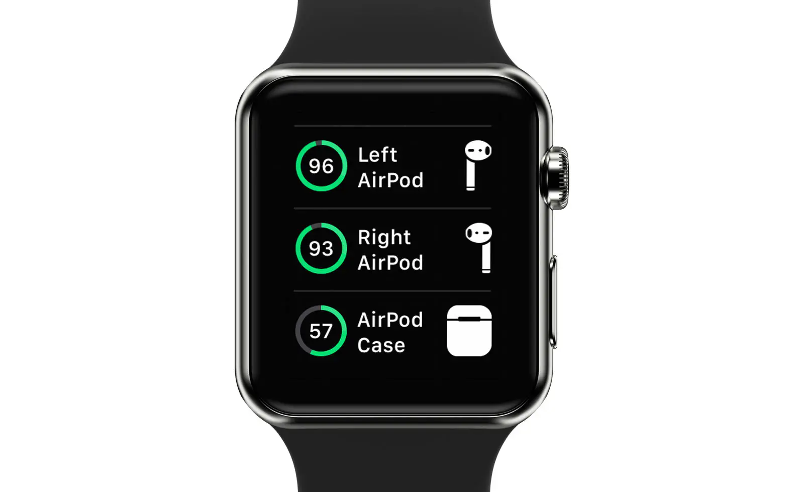 Как проверить заряд батареи AirPods с Apple Watch