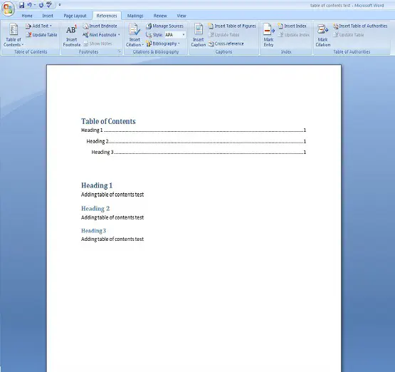 Как добавить оглавление в Microsoft Word