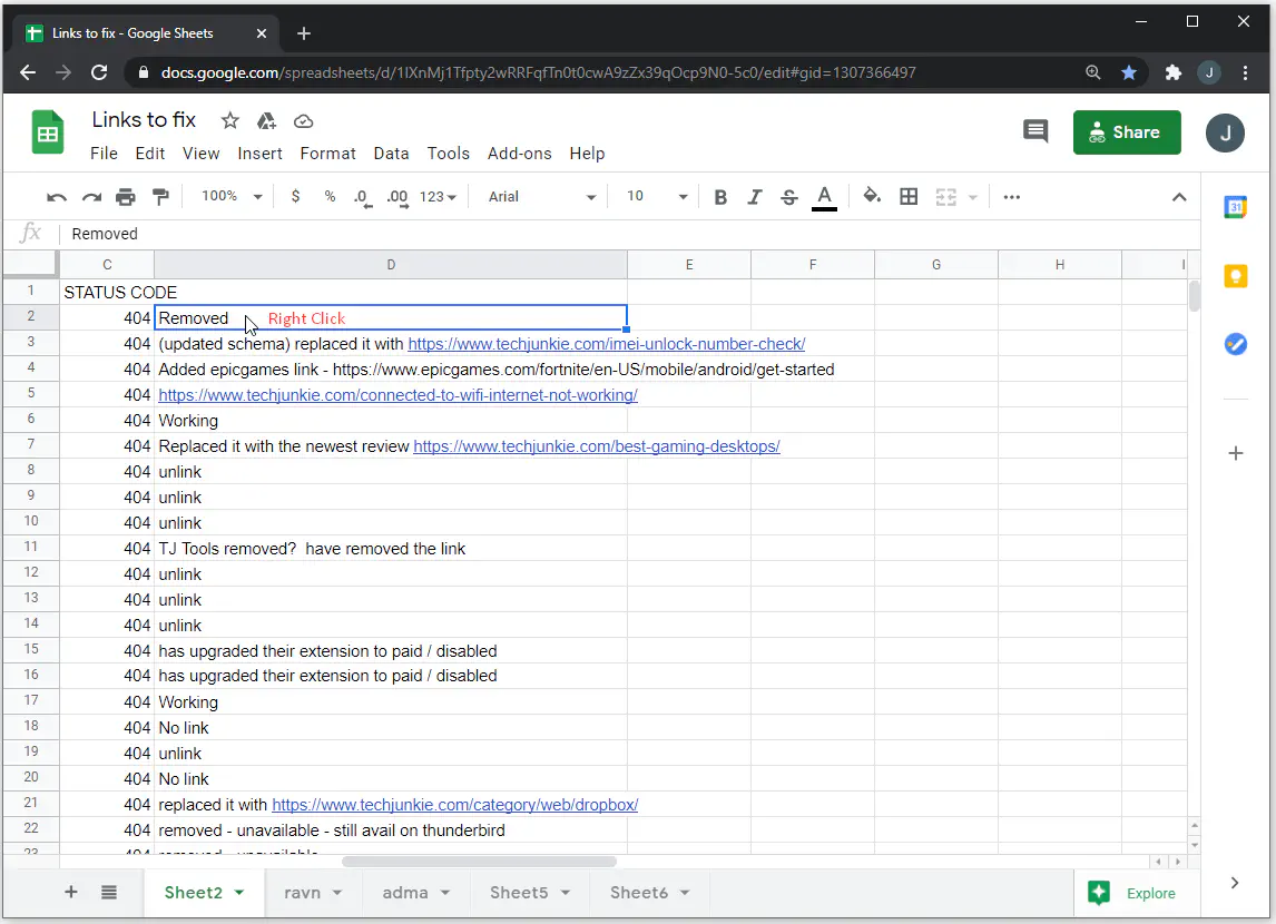 Как проверить историю редактирования в Google Sheets