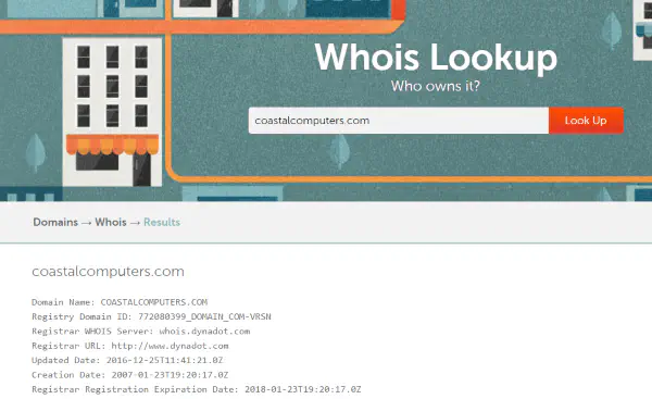 Как узнать, кто владеет доменом, используя WHOIS