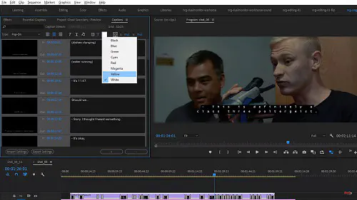 Как изменить титры в Adobe Premiere Pro