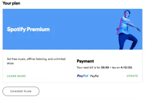 Как отменить Spotify Premium
