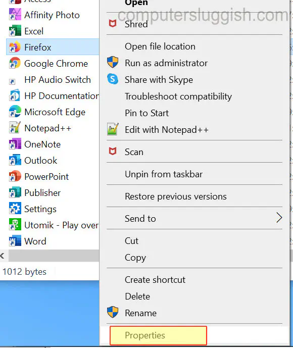 Как открыть программу в Windows 10 с помощью пользовательского сочетания клавиш