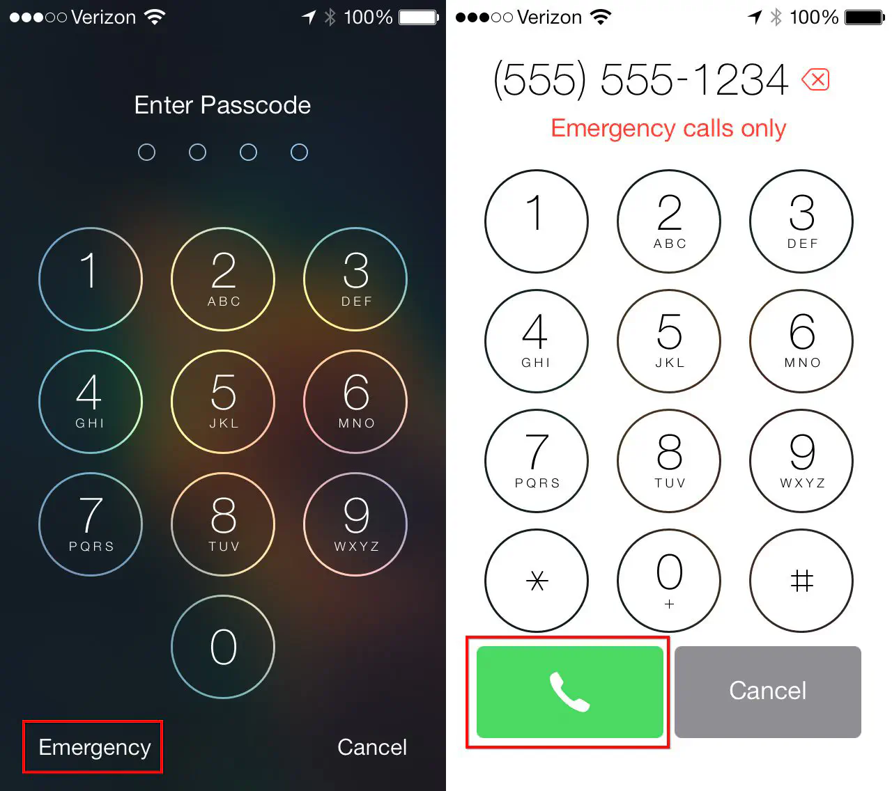 Ошибка в iOS 7 позволяет звонить на любой номер с экрана экстренного вызова