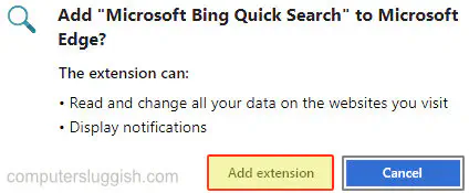 Самый быстрый способ поиска Bing в Microsoft Edge