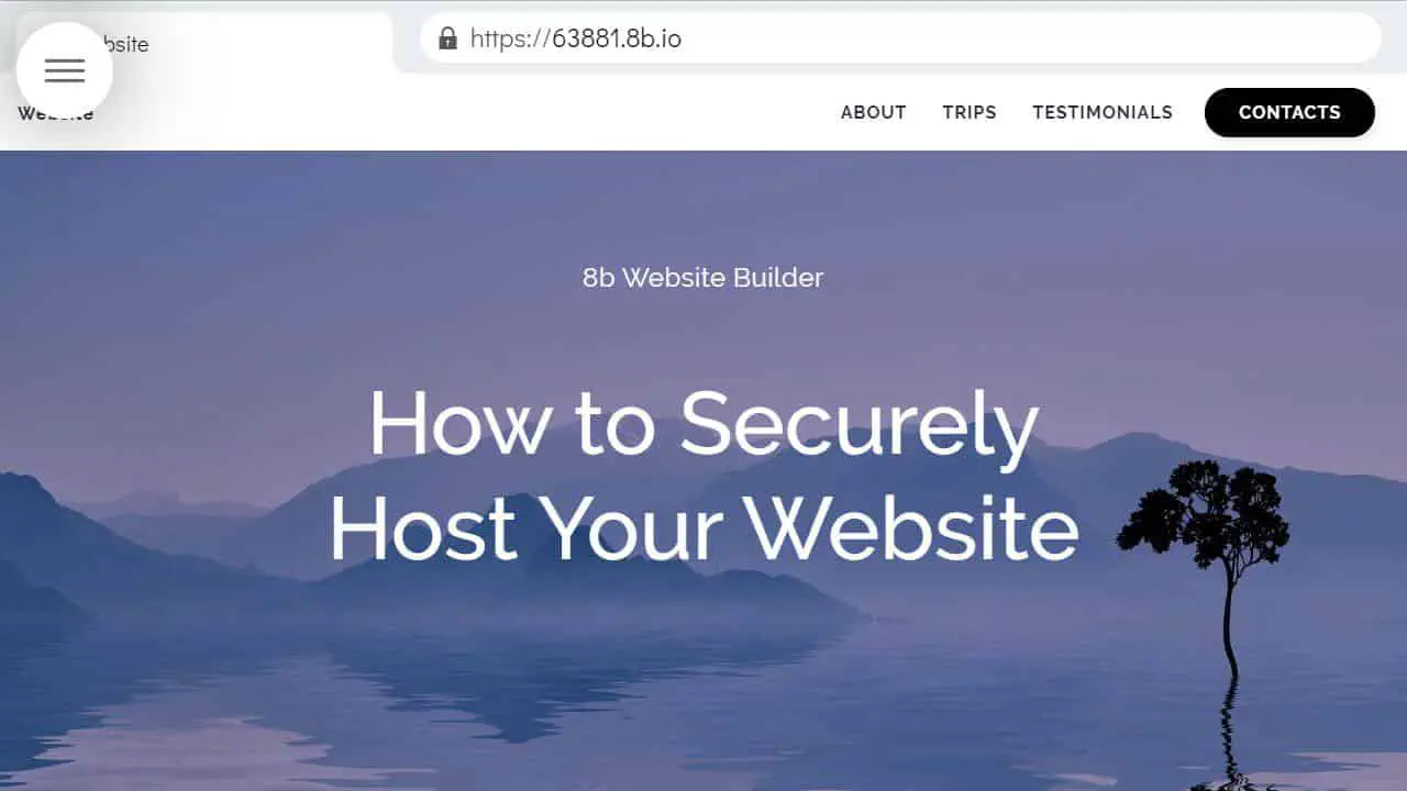 Как безопасно разместить сайт с помощью конструктора сайтов 8b