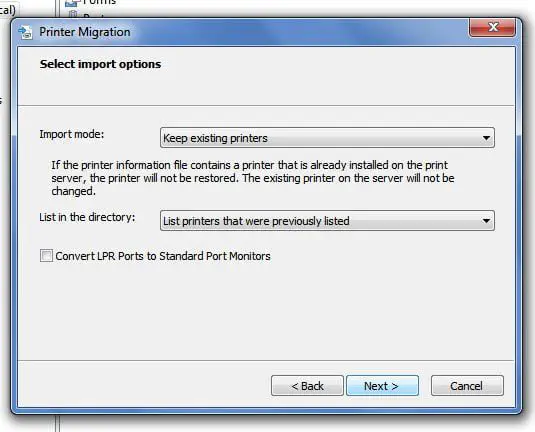 Используйте инструмент миграции принтера при переходе на новый ПК с Windows
