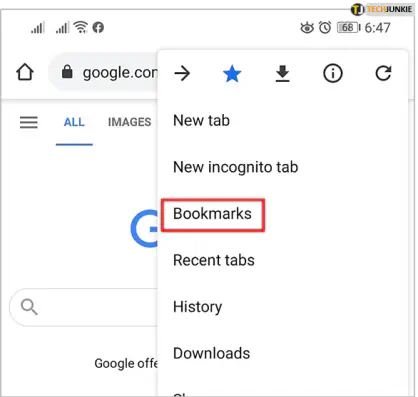 Где находится панель избранного в Google Chrome?