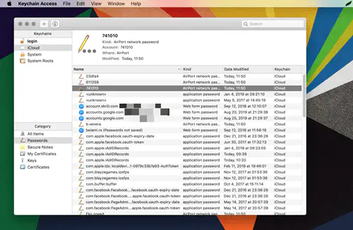 Как просмотреть сохраненные пароли на Mac