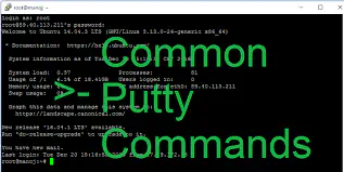Общие команды Putty для управления Linux/Ubuntu VPS