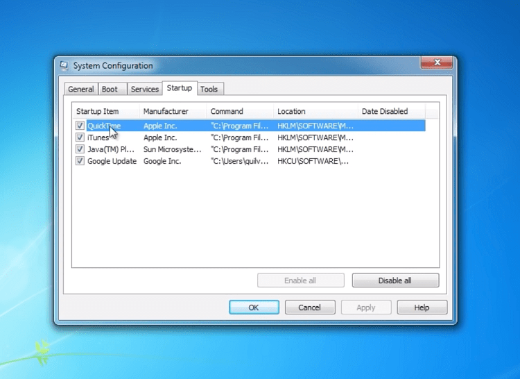 Как отключить программы запуска в Windows Как отключить программы запуска в Windows