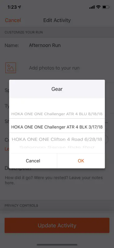 Как добавить обувь в приложение Strava