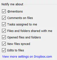Уведомляет ли Dropbox при входе в общую папку?