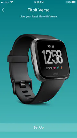 Как сопрячь Fitbit Versa с iPhone