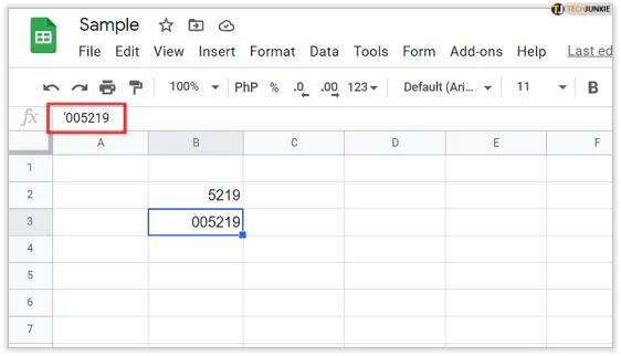 Как запретить Google Sheets удалять лидирующие нули