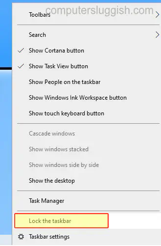 Изменение высоты панели задач Windows 10