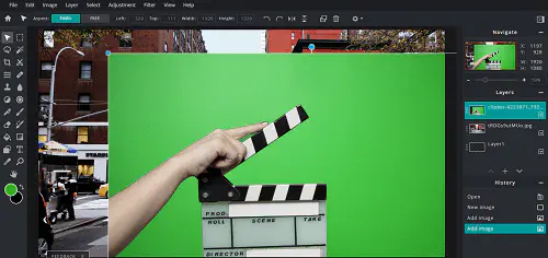 Как использовать зеленый экран в Pixlr