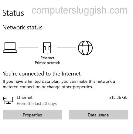 Как посмотреть, сколько данных Интернета использовал ваш компьютер или ноутбук в Windows 10