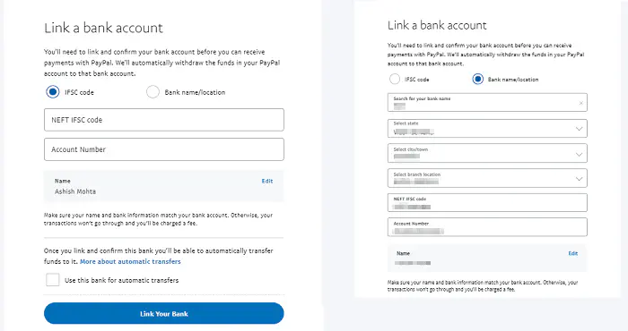 Как перевести деньги с PayPal на счет в индийском банке