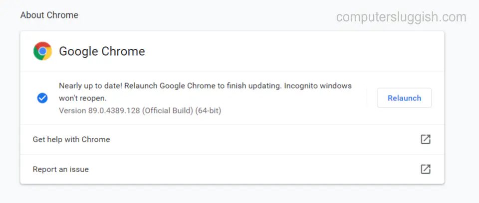 Как проверить наличие обновлений в Google Chrome