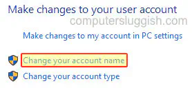 Изменение имени локальной учетной записи пользователя в Windows 10