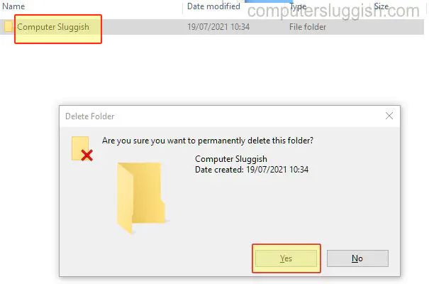 Самый быстрый способ постоянного удаления файла или папки в Windows 10