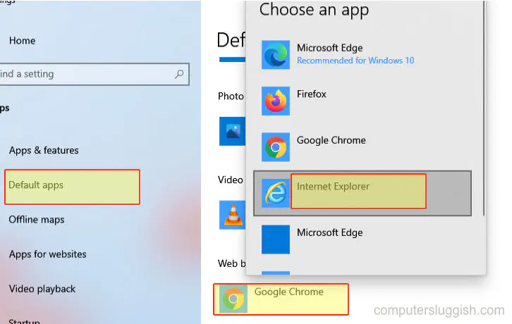 Как сделать Internet Explorer браузером по умолчанию в Windows 10