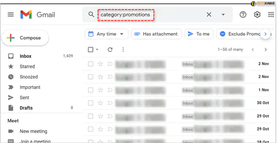 Как удалить старые письма в Gmail