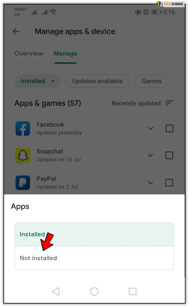 Как очистить историю поиска в Google Play