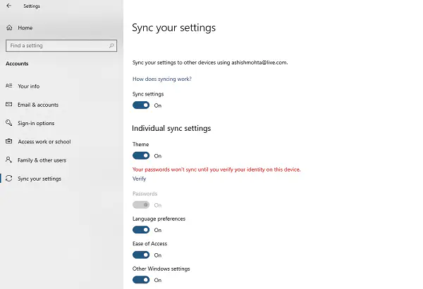 Как синхронизировать профиль пользователя и настройки Windows 10 между несколькими ПК и планшетами