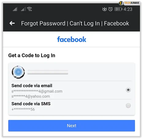 Как сбросить пароль приложения Facebook на устройстве Android