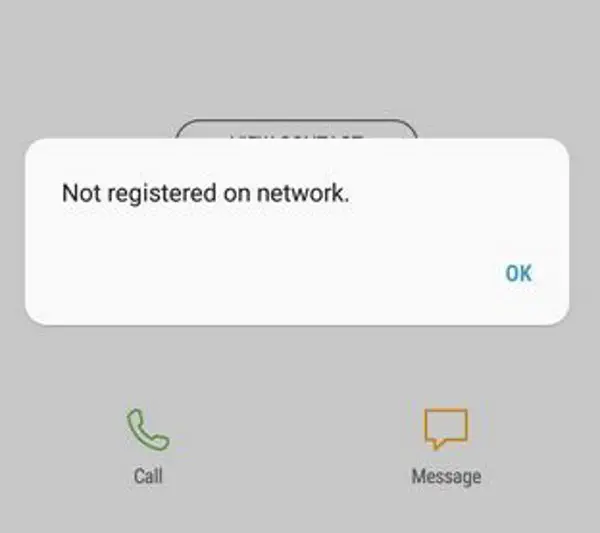 Ошибка Android Не зарегистрирован в сети Как исправить