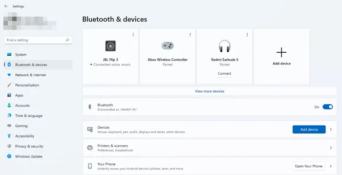 Как включить Bluetooth в Windows?