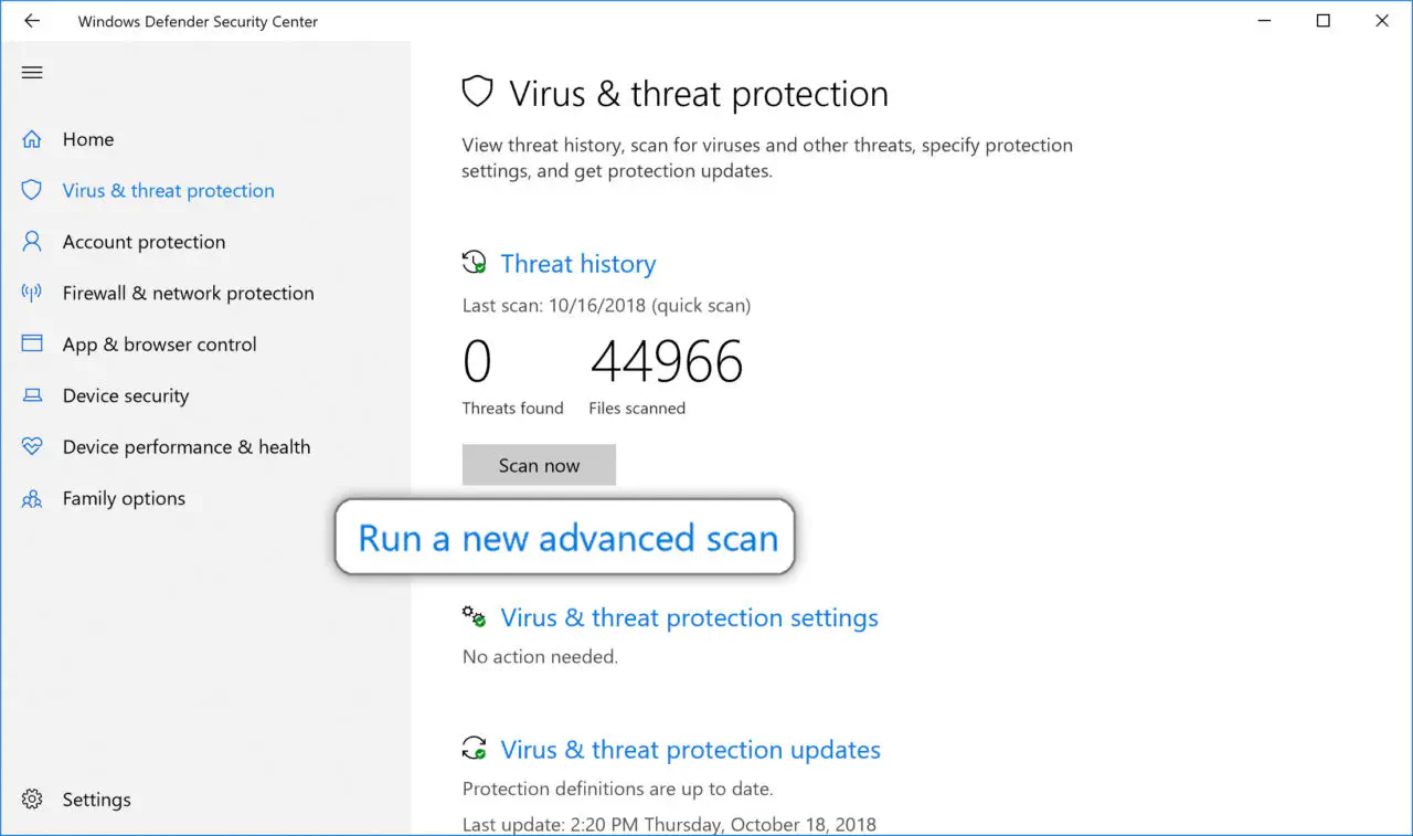 Антивирус Windows: Как запустить автономное сканирование Windows Defender