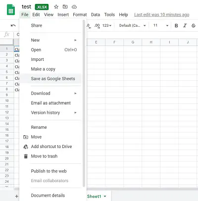 Что такое расширение файла Google Sheets?