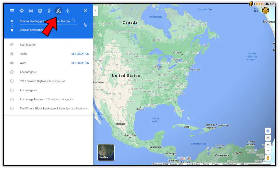 Как посмотреть высоту на карте Google