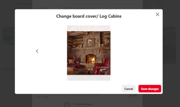 Как изменить обложку доски на Pinterest