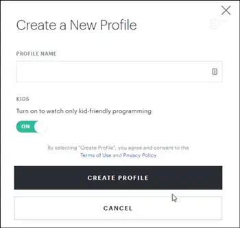 Как создать детский профиль на Hulu