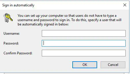 Как включить автоматический вход в систему Windows 10