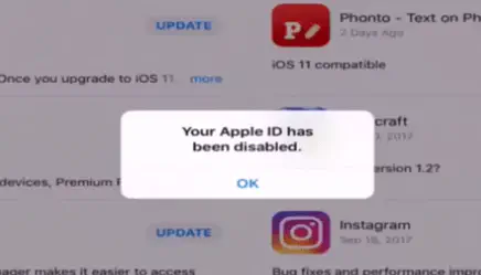 Ваш Apple ID был отключен Как исправить