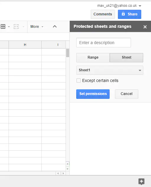 Как заблокировать формулу в Google Sheets