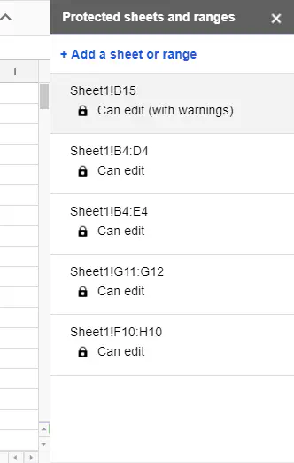 Как заблокировать формулу в Google Sheets