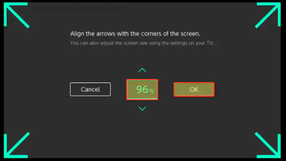 Дисплей Nintendo Switch не помещается на слишком увеличенный экран телевизора