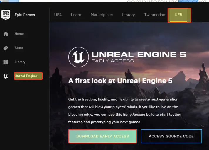 Как установить Unreal Engine 5 Early Access в Windows 10