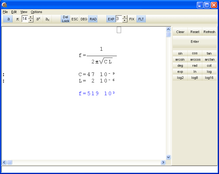 RedCrab мощный математический калькулятор с поддержкой формул