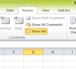 Что такое показать или скрыть чернила в Excel, Word, PowerPoint (Office 365)