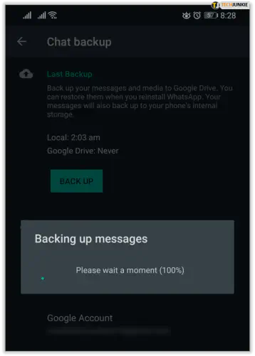 Как создать резервную копию сообщений WhatsApp на Android